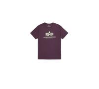 Alpha Industries Basic Big Logo T-Shirt Camisetas Talla L - Ciruela
