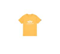 Alpha Industries Basic Big Logo T-Shirt Camisetas Talla XS - Naranja