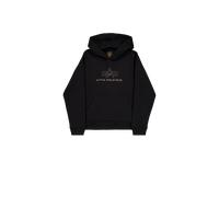Alpha Industries Basic Big Logo TPU Hoodie Sudaderas con capucha Talla 2XL - Negro/Oro