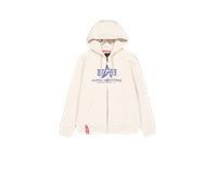 Alpha Industries Basic Big Logo Zip Hoodie Sudaderas con capucha Talla 3XL - Blanco