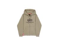 Alpha Industries Basic Big Logo Zip Hoodie Sudaderas con capucha Talla M - Verde oliva