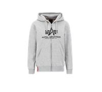 Alpha Industries Basic Zip Hoodie Sudaderas con capucha Talla S - Gris