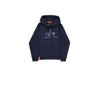 Alpha Industries Basic Big Logo Zip Hoodie Sudaderas con capucha Talla XL - Azul