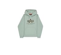 Alpha Industries Basic BL Effect Print Hoodie para Hombre Frost Green S