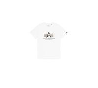 Alpha Industries Basic Big Logo Effect Print T-Shirt Camisetas Talla S - Blanco