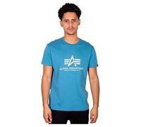 ALPHA INDUSTRIES Basic Camiseta, Azul (Airforce Blue-538), S para Hombre