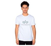 ALPHA INDUSTRIES Basic Camiseta, Blanco (Jet Stream White-578), XL para Hombre