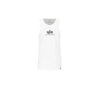 ALPHA INDUSTRIES Basic Camiseta, Blanco (White-09), S para Hombre