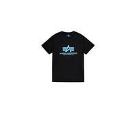 ALPHA INDUSTRIES Basic Camiseta, Hombre, Negro (Black/Blue - 93), XXL