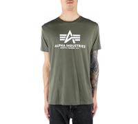 ALPHA INDUSTRIES Basic Camiseta, Verde (Dark Olive-142), XXL para Hombre