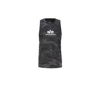 ALPHA INDUSTRIES Basic Camo Camiseta, Multicolor (Black Camo-125), XL para Hombre