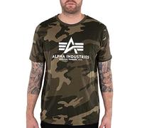 ALPHA INDUSTRIES Basic Camo Camiseta, Multicolor (Olive Camo-239), 3 XL para Hombre