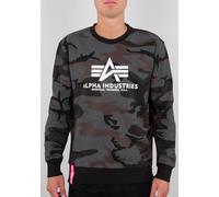 Alpha Industries Basic Camo Sudadera, negro-multicolor, tamaño S para Hombres