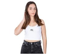 ALPHA INDUSTRIES Basic Crop-Top SL Wmn 09-White Mujer Talla S