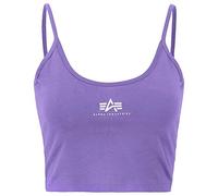 ALPHA INDUSTRIES Basic Crop-Top SL Wmn Camiseta, Electric Violet, XS para Mujer