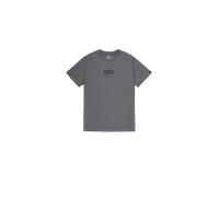 Alpha Industries Basic Mid Logo T-Shirt Camisetas Talla L - Gris oscuro/Negro