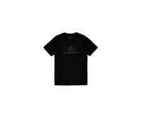 Alpha Industries Basic Mid Logo TPU T-Shirt Camisetas Talla XS - Negro/Oro