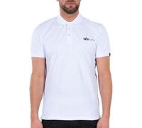 ALPHA INDUSTRIES Basic Polo SL Camiseta, White, L para Hombre