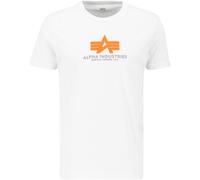 ALPHA INDUSTRIES Camiseta gris / naranja / blanco, Talla S