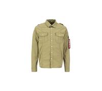 ALPHA INDUSTRIES Basic Shirt Slim Color 01-Sage-Green para Hombre Talla M