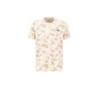 Alpha Industries Basic Small Logo Camo T-Shirt Camisetas Talla XL - Camuflaje Beige