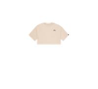 Alpha Industries Basic Small Logo Cropped PP T-Shirt Camisetas Talla XS - Beige