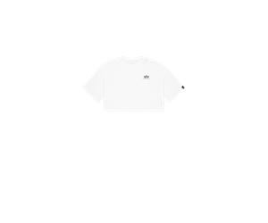 Alpha Industries Basic Small Logo Cropped PP T-Shirt Camisetas Talla XS - Blanco