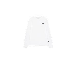 Alpha Industries Basic Small Logo Longsleeve Mangas largas Talla 2XL - Blanco