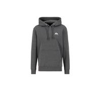 ALPHA INDUSTRIES Basic Small Logo Sudadera, Gris (Charcoal Heather/White-597), XL para Hombre