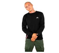 ALPHA INDUSTRIES Basic Small Logo Sudadera, Negro (Black-03), XL para Hombre