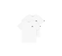 Alpha Industries Basic Small Logo T-Shirt 2 Pack Camisetas Talla XS - Blanco