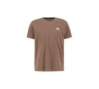 Alpha Industries Camiseta Basic T Pequeño Logo para Hombre, Taupe, L