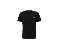 Alpha Industries Basic Small Logo T-Shirt Camisetas Talla S - Negro / Magenta