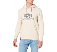 ALPHA INDUSTRIES Basic Sudadera con Capucha, Hombre, Blanco (White/Black - 92), M