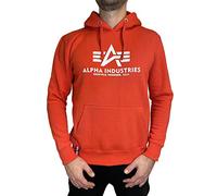 ALPHA INDUSTRIES Basic Sudadera con Capucha, Hombre, Rojo (Atomic Red - 577), XL