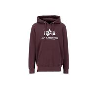 ALPHA INDUSTRIES Basic Sudadera con Capucha, Hombre, Rojo (Deep Maroon - 21), M