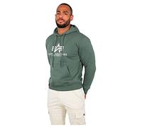 ALPHA INDUSTRIES Basic Sudadera con Capucha, Hombre, Verde (Vintage Green - 432), L