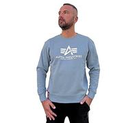 ALPHA INDUSTRIES Basic Sudadera, Gris (Greyblue), M Unisex Adulto