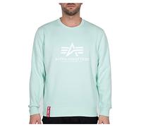 ALPHA INDUSTRIES Basic Sudadera, Hombre, Verde (Mint - 43), L