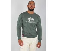 ALPHA INDUSTRIES Basic Sudadera, Hombre, Verde (Vintage Green - 432), S