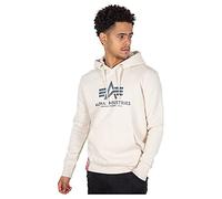 ALPHA INDUSTRIES Basic Sudadera, para Hombre Blanco (White/Black-92), S