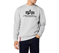 Alpha Industries Basic Sweater Sudadera, Grau (Grey Heather 17), XXL para Hombre