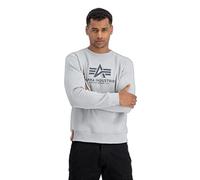 ALPHA INDUSTRIES Basic Sweater Sudadera, Pastel Grey, M para Hombre