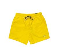 ALPHA INDUSTRIES Basic Swim Short Bañador, Empire Yellow, XXS para Hombre