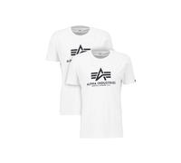 Alpha Industries Basic T 2 Pack Hombre Paquete Doble de Camiseta
