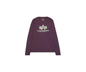 Alpha Industries Basic T - LS para Hombre Plum 3XL
