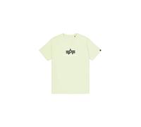 Alpha Industries Basic T Rubber Camiseta, Arctic Lime, L para Hombre
