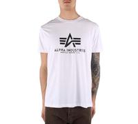 ALPHA INDUSTRIES Basic T-Shirt, Camiseta para Hombre, Blanco (White), X-Large