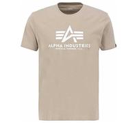 ALPHA INDUSTRIES Camiseta arena / blanco, Talla XL