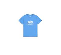 Alpha Industries Basic T-Shirt para Hombre Mediteranian Blue L